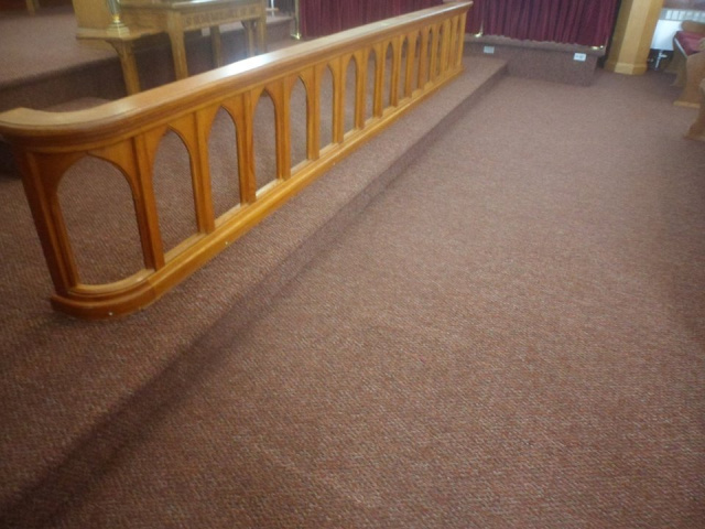 New carpet instaled in Ewell Church